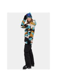 FUNDANGO - Anorak Damski Fundango Hooper ECO. Kolor: wielokolorowy, żółty, różowy, czarny. Materiał: materiał. Sezon: zima. Sport: turystyka piesza, narciarstwo #1