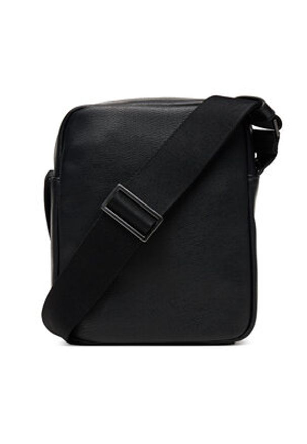 Calvin Klein Saszetka Zip Reporter LV04D3264G Czarny. Kolor: czarny. Materiał: skóra