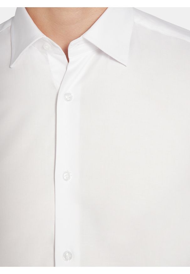 Pako Lorente - PAKO LORENTE – Koszula męska biała KOAN P000B-1X-575-B. Kolor: biały. Materiał: bawełna. Długość rękawa: długi rękaw. Długość: długie. Wzór: gładki. Styl: elegancki