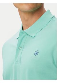 Beverly Hills Polo Club Polo P-SS26M-P450106 Turkusowy Regular Fit. Typ kołnierza: polo. Kolor: turkusowy. Materiał: bawełna #2