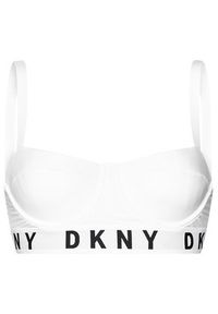 DKNY Biustonosz z fiszbiną DK4521 Biały. Kolor: biały. Materiał: bawełna