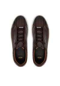 BOSS Sneakersy Gary 50555323 Brązowy. Kolor: brązowy. Materiał: skóra #4