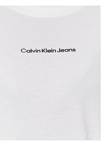 Calvin Klein Jeans Bluzka Institutional J20J222021 Biały Loose Fit. Kolor: biały. Materiał: bawełna #4