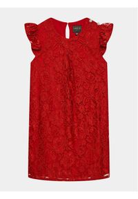 Guess Sukienka codzienna J3BK03 WFS60 Czerwony Regular Fit. Okazja: na co dzień. Kolor: czerwony. Materiał: syntetyk. Typ sukienki: proste. Styl: casual