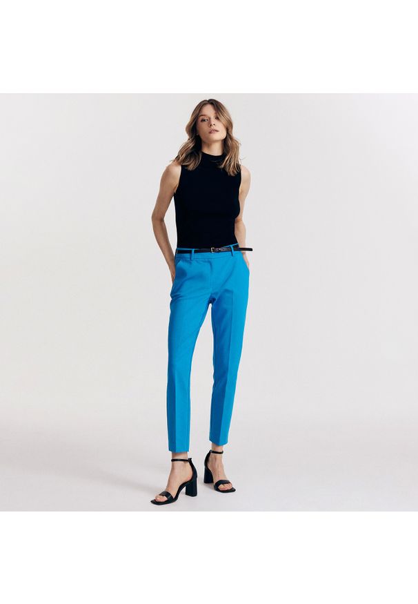 Reserved - Cygaretki z paskiem - Turkusowy. Kolor: turkusowy