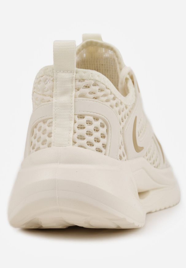 Born2be - Beżowe Siateczkowe Buty Sportowe Sneakersy z Geometrycznymi Wstawkami Launret. Okazja: na co dzień, do pracy. Kolor: beżowy. Materiał: jeans. Wzór: geometria. Sport: fitness