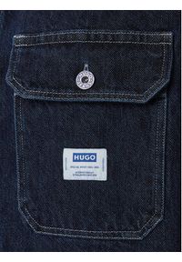 Hugo - HUGO Koszula jeansowa Ebolt 50556349 Granatowy Oversize. Kolor: niebieski. Materiał: bawełna #4
