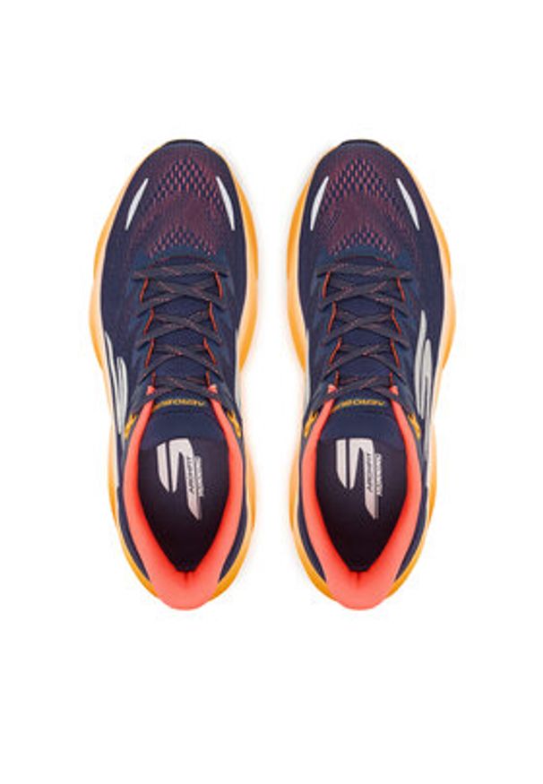 skechers - Skechers Buty do biegania Aero Burst 246210/NVOR Granatowy. Kolor: niebieski. Materiał: materiał