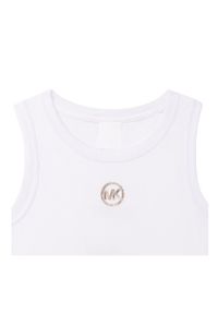 Michael Kors top dziecięcy R15103.114.150 kolor biały. Okazja: na co dzień. Kolor: biały. Materiał: dzianina. Styl: casual #3