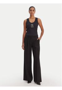 Fracomina Top FP26ST2003J42701 Czarny Slim Fit. Kolor: czarny. Materiał: syntetyk #2