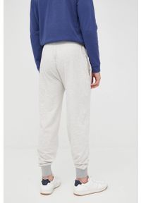 Polo Ralph Lauren spodnie męskie kolor szary melanżowe. Kolor: szary. Materiał: dzianina. Wzór: melanż
