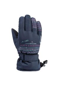 Elbrus - Rękawice Narciarskie Dla Dziewczynek Z Nadrukiem Zwierzęcym. Kolor: niebieski. Wzór: nadruk, motyw zwierzęcy. Sezon: zima. Sport: narciarstwo #1