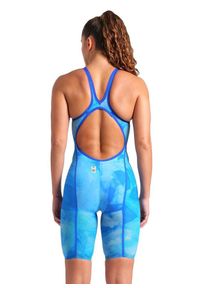 Strój startowy damski Arena Carbon Glide Le Ob Tie-Dye. Kolor: niebieski
