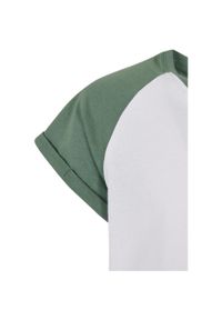 Urban Classics - T-shirt Dla Dziewczynki Kontrastowa Raglanowa 2pak. Kolor: biały, zielony, wielokolorowy, brązowy. Długość rękawa: raglanowy rękaw
