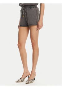 Just Cavalli Szorty sportowe 78PADE10 Czarny Loose Fit. Kolor: czarny. Materiał: bawełna