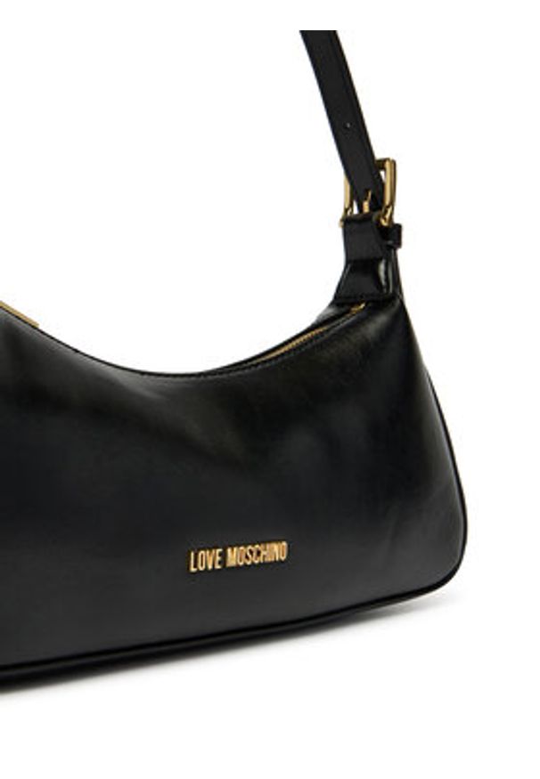 Love Moschino - LOVE MOSCHINO Torebka JC4390PP0OKO0000 Czarny. Kolor: czarny. Materiał: skórzane