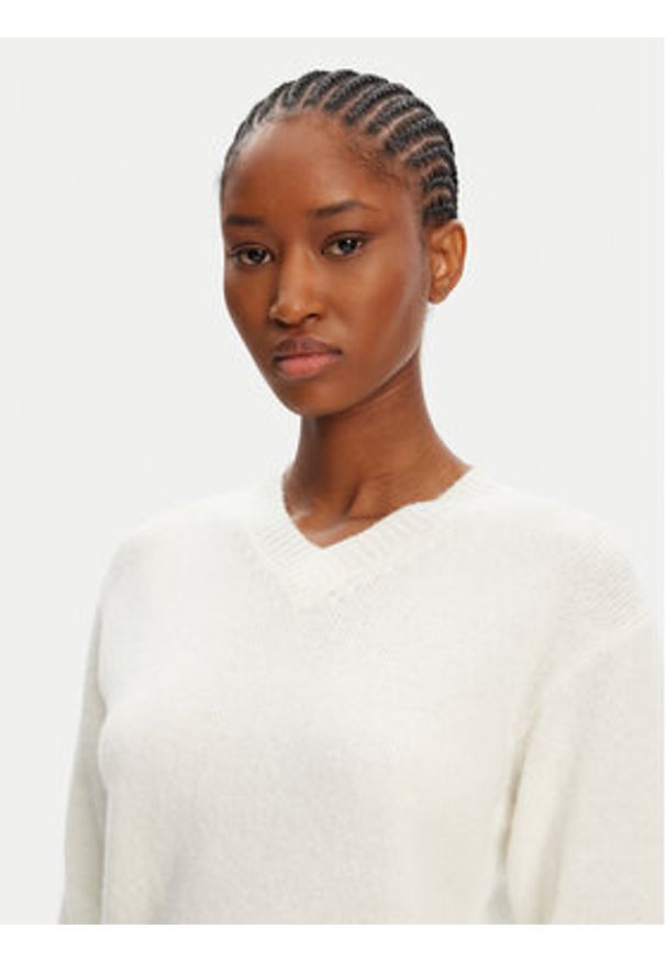 Hugo - HUGO Sweter Solanu 50545092 Écru Regular Fit. Materiał: wełna