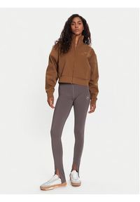 Adidas by Stella McCartney - adidas by Stella McCartney Bluza Knitted Track Top JX6782 Brązowy Regular Fit. Kolor: brązowy. Materiał: syntetyk