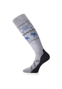 LASTING - Skarpety narciarskie uniseks Lasting FWW 858 Merino 85%. Kolor: szary. Materiał: wełna. Sport: narciarstwo #1