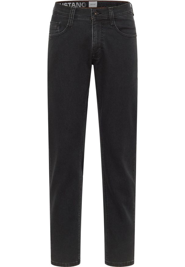 Męskie Spodnie Jeansowe Mustang Style Oregon Slim K Denim Black 1015546 4000 940