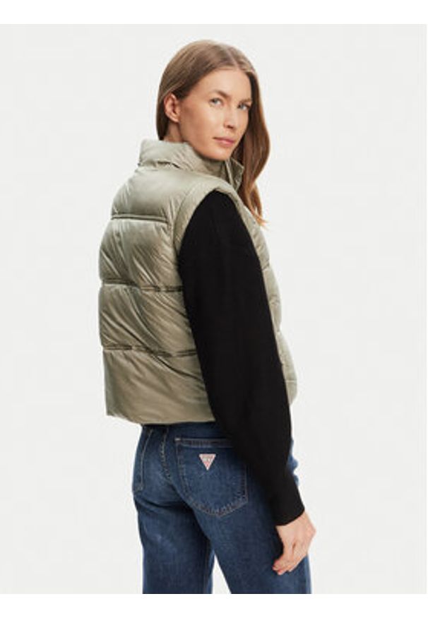 Guess Bezrękawnik W5YL11 WHDO2 Zielony Regular Fit. Kolor: zielony. Materiał: syntetyk. Długość rękawa: bez rękawów
