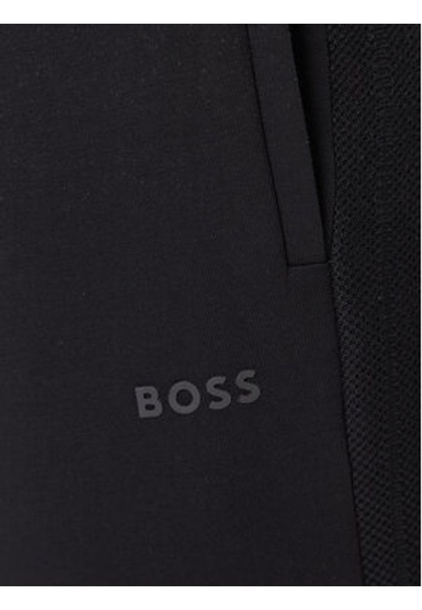 BOSS Dres 50543886 Czarny Regular Fit. Kolor: czarny. Materiał: bawełna