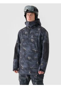4f - 4F Kurtka snowboardowa membrana 8000 męska - multikolor M. Typ kołnierza: kaptur. Kolor: wielokolorowy. Materiał: dzianina, materiał, tkanina. Długość: długie. Sezon: zima. Styl: klasyczny
