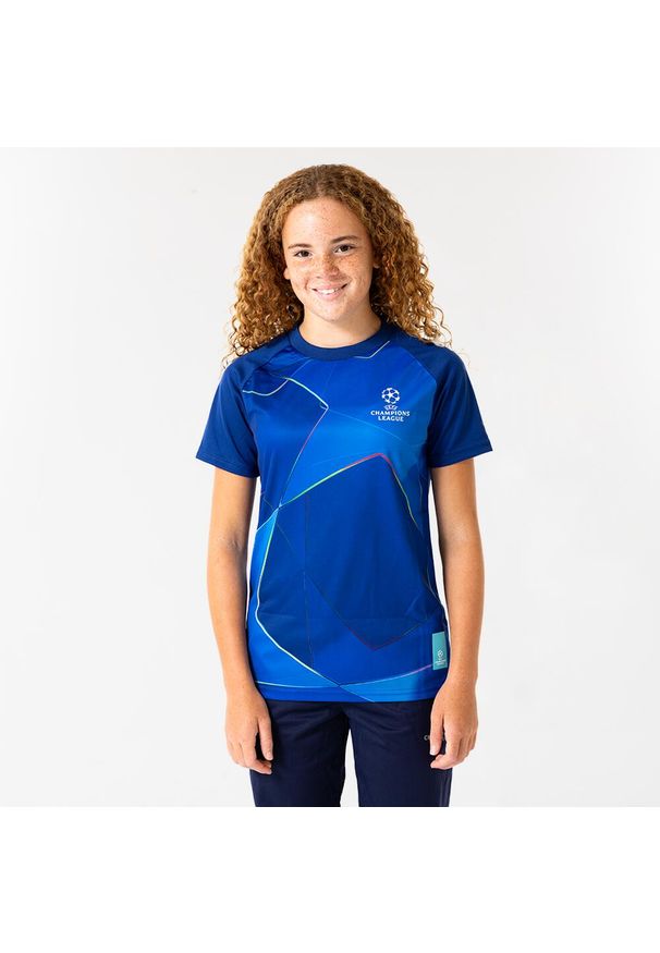 CHAMPIONS LEAGUE - Koszulka piłkarska UEFA Champions League dla dzieci. Kolor: niebieski. Materiał: poliester. Sport: piłka nożna