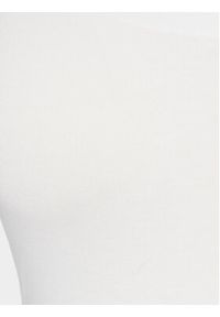 Gina Tricot Top Basic 22931 Biały Slim Fit. Kolor: biały. Materiał: bawełna #5