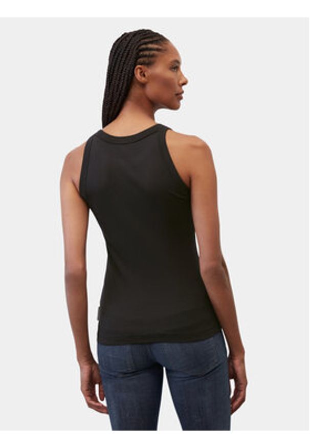 Marc O'Polo Top B01 2112 50011 Czarny Regular Fit. Typ kołnierza: polo. Kolor: czarny. Materiał: bawełna