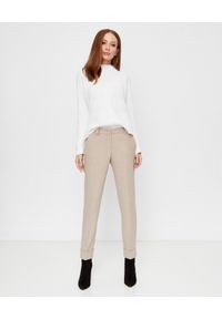 LE TRICOT PERUGIA - Biały sweter z kaszmiru. Kolor: biały. Materiał: kaszmir. Wzór: ze splotem. Styl: elegancki #5