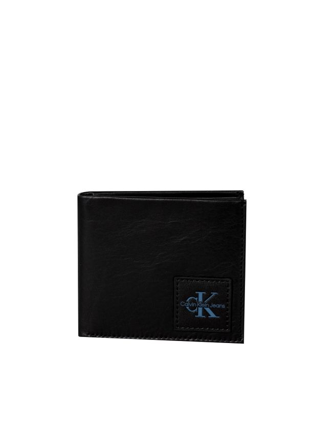 Calvin Klein Jeans Portfel I Brelok "Set" | K50K510165 BDS | Mężczyzna | Czarny. Kolor: czarny. Materiał: skóra. Wzór: aplikacja