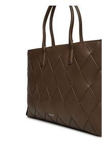 Calvin Klein Torebka Ck Woven Medium Shopper K60K612994 Brązowy. Kolor: brązowy. Materiał: skórzane #5