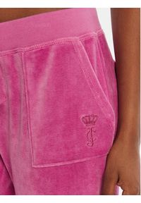 Juicy Couture Spodnie dresowe Caisa JCSEBJ008G Różowy Slim Fit. Kolor: różowy. Materiał: bawełna #5
