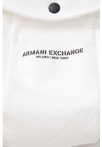 Armani Exchange koszula męska kolor beżowy relaxed. Typ kołnierza: kaptur. Kolor: beżowy. Długość rękawa: długi rękaw. Długość: długie #3