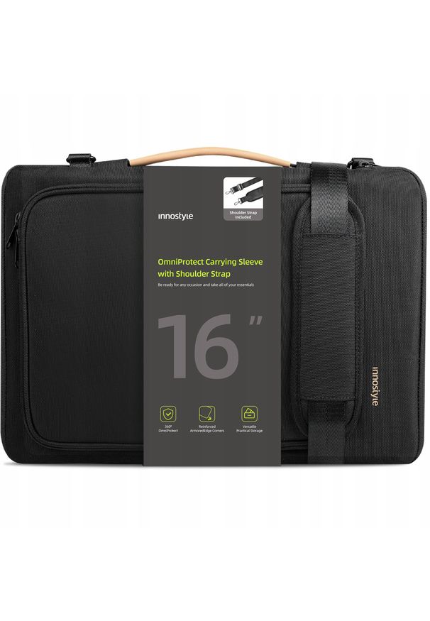 Innostyle - INNOSTYLE TORBA NA LAPTOPA 15 6 16 WODOODPORNA ETUI CASE OMNIPROTECT PASEK