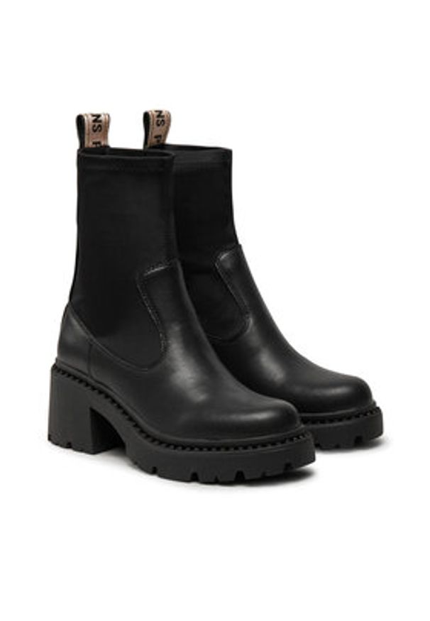Pepe Jeans Botki PLS50549 Czarny. Kolor: czarny. Materiał: skóra