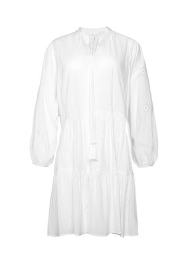 Seafolly Sukienka letnia Embroidery 54155 Biały Regular Fit. Kolor: biały. Materiał: bawełna. Sezon: lato