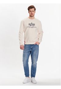 Alpha Industries Bluza Basic 178302 Écru Regular Fit. Materiał: bawełna #2