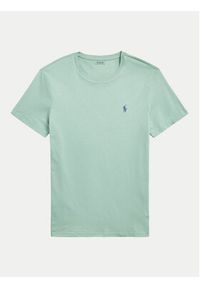 Polo Ralph Lauren T-Shirt 710671438375 Zielony Custom Slim Fit. Typ kołnierza: polo. Kolor: zielony. Materiał: bawełna #5