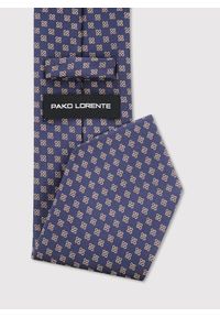 Pako Lorente - PAKO LORENTE – Granatowy krawat we wzór geometryczny. Kolor: niebieski. Materiał: poliester. Wzór: geometria #3
