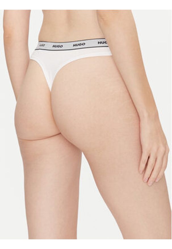 Hugo - HUGO Komplet stringów 50480150 Biały. Kolor: biały. Materiał: bawełna