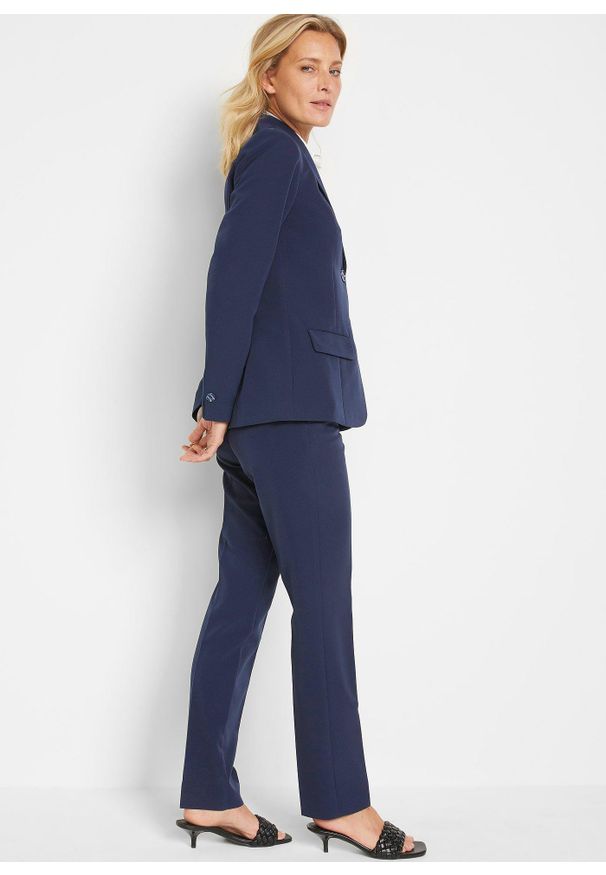 bonprix - Spodnium. Kolor: niebieski. Styl: elegancki, klasyczny