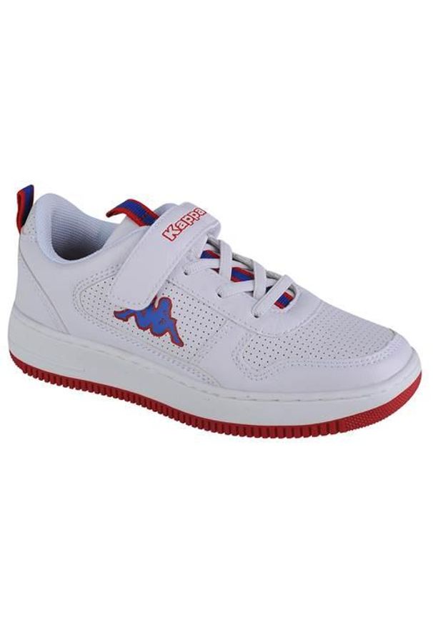 Buty do chodzenia dla dzieci Kappa Fogo K. Zapięcie: rzepy. Kolor: biały. Materiał: guma, syntetyk, tkanina, materiał. Szerokość cholewki: normalna. Sport: turystyka piesza