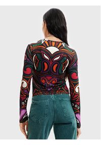 Desigual Bluzka Blair 22WWTK35 Kolorowy Slim Fit. Materiał: syntetyk. Wzór: kolorowy #3