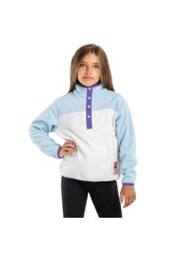 SIROKO - Bluza z grubego polaru snowboardowa dziecięca Charm-G. Kolor: biały, niebieski, wielokolorowy. Materiał: polar. Sport: snowboard