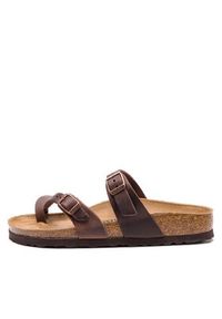 Birkenstock Japonki Mayari 0071023 Brązowy. Kolor: brązowy. Materiał: skóra, nubuk #5