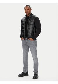 Karl Lagerfeld - KARL LAGERFELD Kurtka przejściowa 505065 553565 Czarny Regular Fit. Typ kołnierza: dekolt w karo. Kolor: czarny. Materiał: syntetyk #3