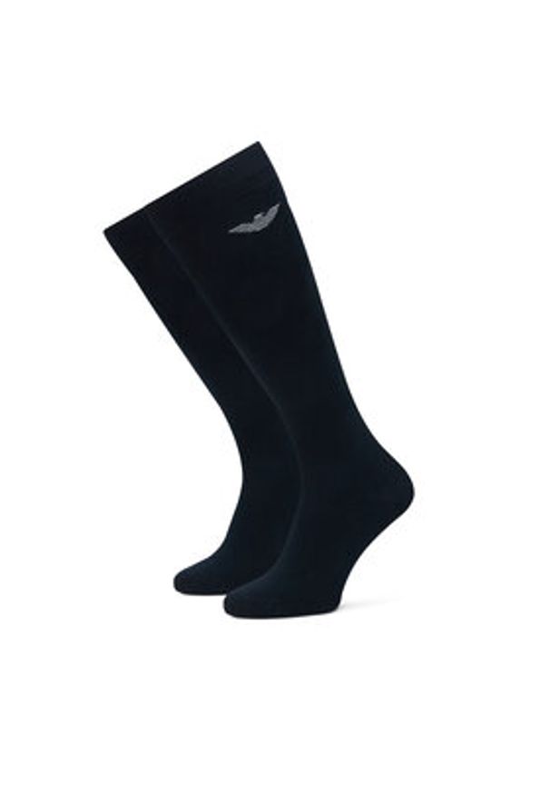 Emporio Armani Underwear Skarpety długie EM000556 AF14446 MB082 Granatowy. Kolor: niebieski. Materiał: bawełna