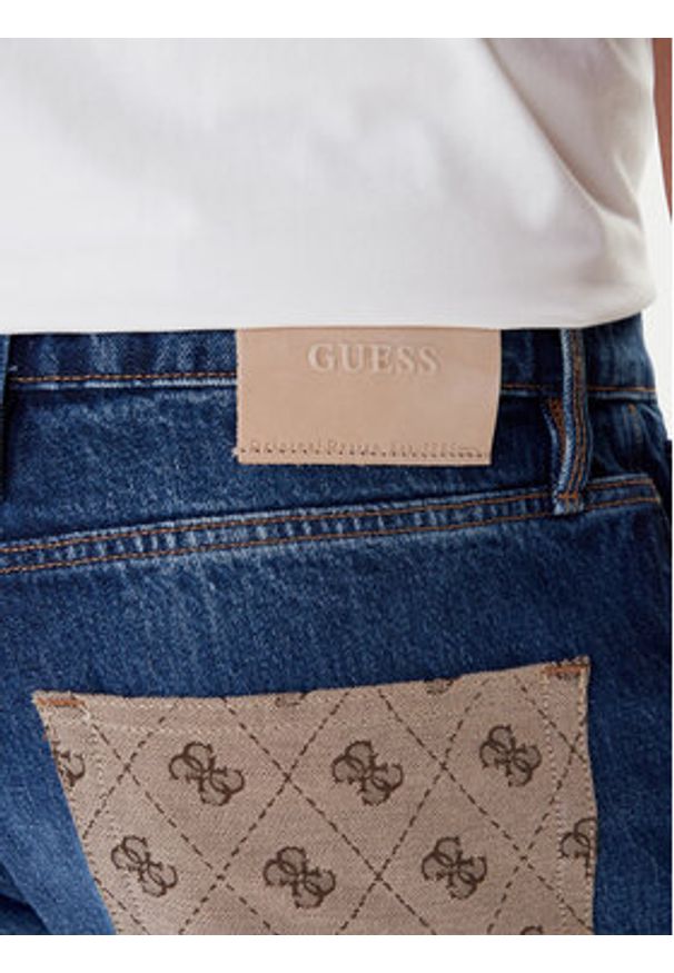 Guess Jeansy M5YAN2 D5KT3 Granatowy Regular Fit. Kolor: niebieski